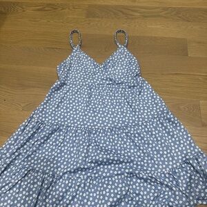 Hollister Light Blue Floral Dress